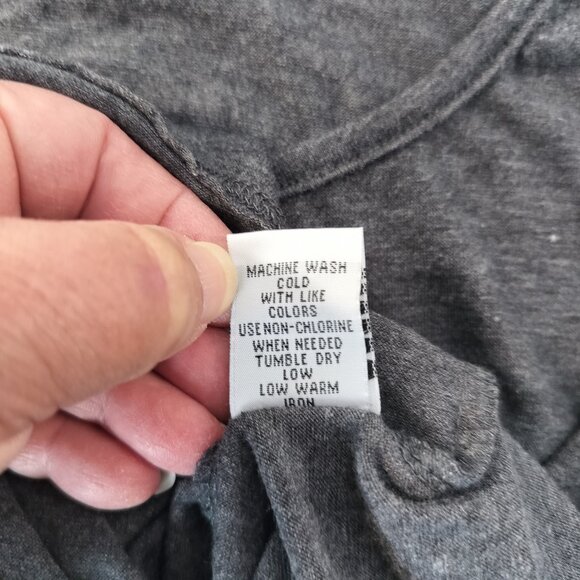 SPLASH Long Sleeve Jersey Off Shoulder Size Small Junior Grey - Picture 5 of 9